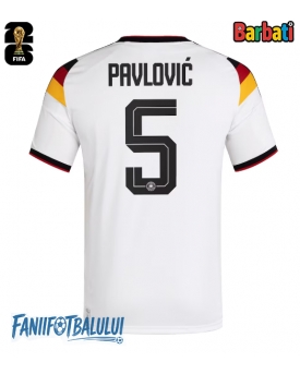 Germania Aleksandar Pavlovic #5 Tricou Fotbal Replică Mondial 2026 Barbati Acasa